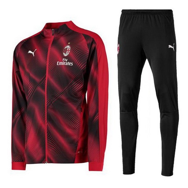 Survetement Football AC Milan 2019-20 Rouge Marine